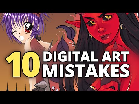 ⚠️ 10 Digital Art Mistakes we probably ALL DID or STILL DO!