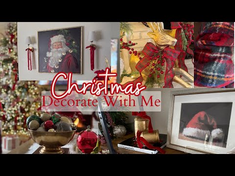  Christmas Decorate with me 2025, Christmas decor ideas, living room decorate with me 