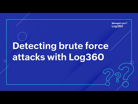 Detecting brute force attacks with Log360
