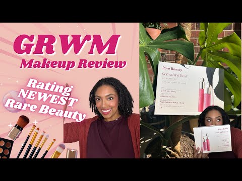 GRWM Makeup Review | Testing the NEW Rare Beauty “Something Rosy” Lip & Cheek Set 💄 