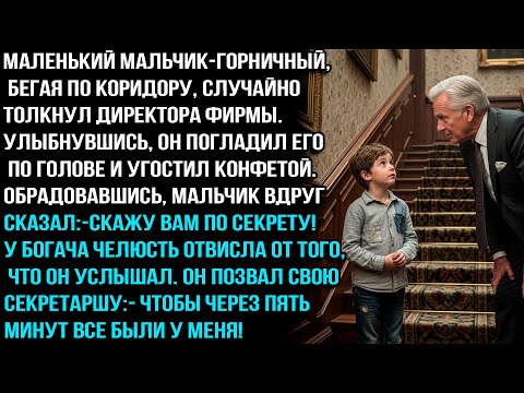 СЫН УБОРЩИЦЫ ШЕПНУЛ ДИРЕКТОРУ НА УХО. ЧЕРЕЗ ЧАС ПОЛИЦИЯ БЫЛА В ОФИСЕ...