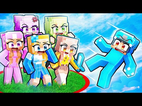 Surviving On ONE REALISTIC BLOCK With REAL LIFE GIRLFRIEND!