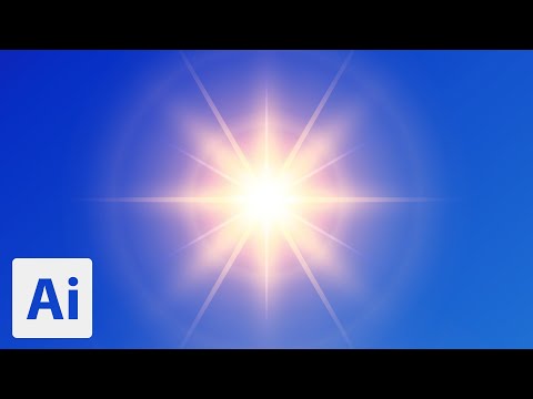 How to Create Glowing Light Rays | Adobe Illustrator Tutorials
