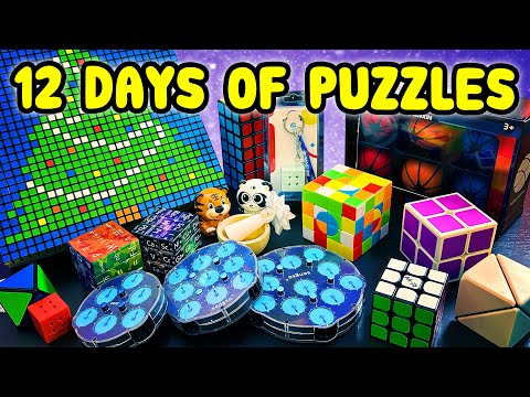 UNWRAPPING 12 CRAZY PUZZLES!