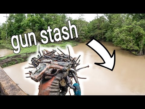 GUN Stash Uncovered While Magnet Fishing - Best Day Of Magnet Fishing Ever