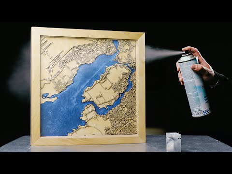 I Made Awesome Laser Cut Maps With Epoxy