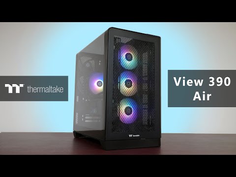 This PC case has a curved tempered glass panel! Thermaltake View 390 Air Review & Walkthrough