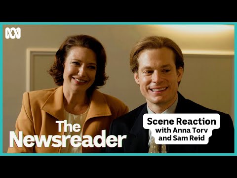 Anna Torv and Sam Reid react to iconic scenes | The Newsreader | ABC iview