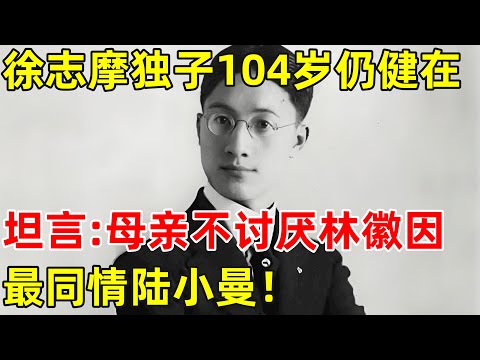 徐志摩独子,已104岁仍健在,说母亲不讨厌林徽因,最同情陆小曼【历史揭秘】#徐志摩 #张幼仪 #陆小曼 #林徽因