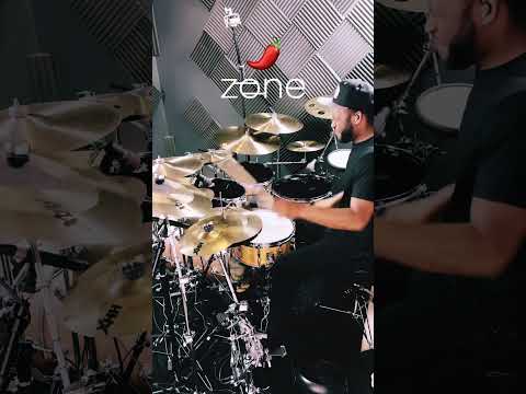 “Zone” by @shedtracks x BLANCA. Shedding a little Salsa on drums. #drumcover