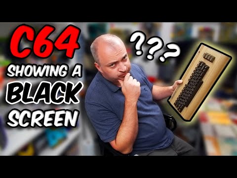 Commodore 64 showing a black screen, can I fix it?