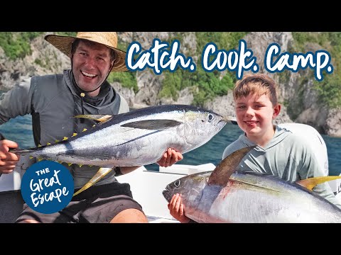 2 Days Offshore Game Fishing | Tuna Catch, Cook & Boat Camp in New Zealand