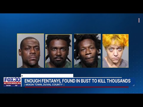 Massive drug bust in Jacksonville neighborhood uncovers enough fentanyl to kill 90,000
