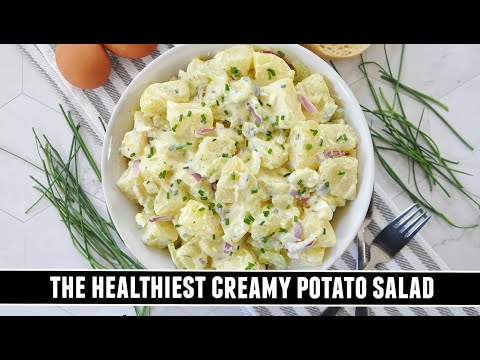 "No Mayo" CREAMY Potato Salad | Healthy and Delicious Recipe