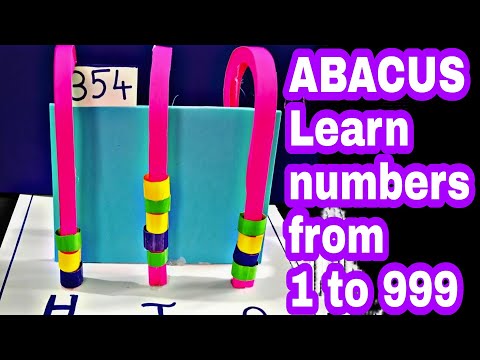 Maths Working Model | Abacus working model | How to make model of Abacus | Place value maths model