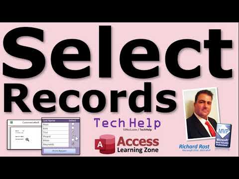 How to Select Multiple Records to be Printed in a Report in Microsoft Access. Select Several Rows.