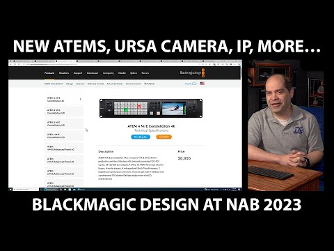 New 4K ATEM Switchers, Ursa Mini, 2110 IP Video & More - Blackmagic Design at NAB 2023