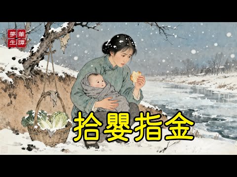 童養媳寒冬河邊撿到個渾身滾燙的棄嬰，自己吃糠咽菜將他養大。男童五歲指日預言：「三日後，地湧金。」 屆時她家竈臺下竟塌出個藏銀窖！#故事#民間傳說#奇遇#報恩#原創故事