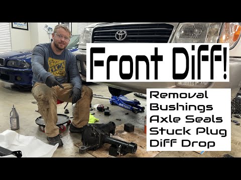 Land Cruiser Front Diff Removal Bushing Replacement Axle Seals Stuck Fill Plug & Diff Drop Kit