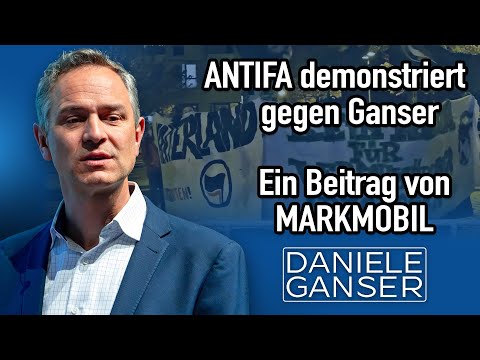 Antifa protestiert gegen Ganser (Markmobil 9.12.24)