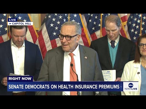 LIVE: Senate Democrats hold news conference on health insurance premiums
