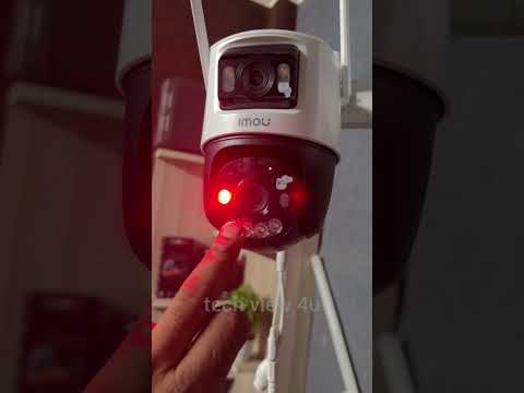"Imou Dual Lens WiFi Camera 🚨 Blue &amp; Red Strobe Light | Motion Detection Alert #shorts"