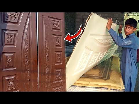 Amazing Process of Making Fiberglass Door||How to make Fiberglass Door