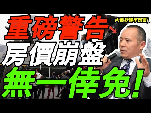 【重磅警告】向松祚：房价崩盘！无一城幸免！比日本更惨！房太多、人太少，接盘无望，中国房地产正式进入绝望循环！