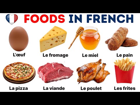 Food Names in French | Foods Vocabulary | Learn Names of Foods in French | Learn French Vocabulary