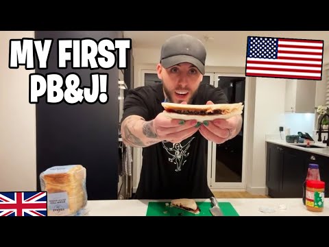 Brits First Ever American PB&J Sandwich!