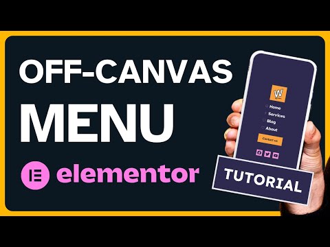 Off-Canvas Mobile Menu Elementor Tutorial 📲 | Beautiful Slide-Out Menu | Elementor PRO Popup Menu