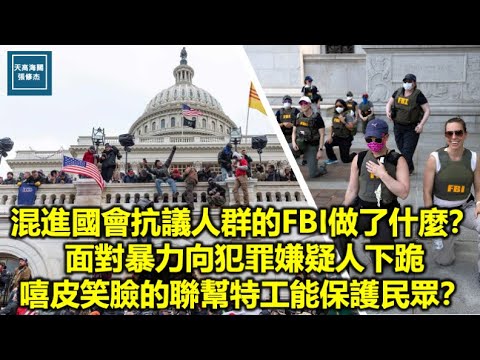 混進國會抗議人群的FBI做了什麼？面對暴力向犯罪嫌疑人下跪嘻皮笑臉的聯幫特工能保護民眾？｜天高海闊 20250929