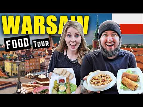 Traditional POLISH FOOD TOUR in WARSAW, POLAND! 🇵🇱 - (Polish Soups, Desserts & MORE)