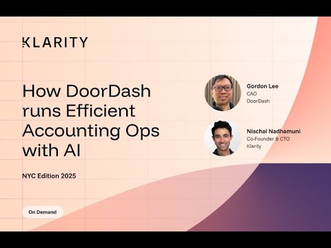 Fireside Chat | How DoorDash Runs Efficient Accounting Ops with AI