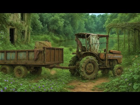 The whole village celebrates with a wild buffalo feast // A 41-year-abandoned tractor fully restored