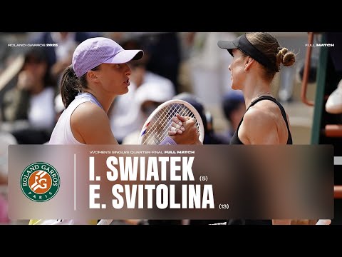 Full match Swiatek vs Svitolina quarter-final | Roland-Garros 2025