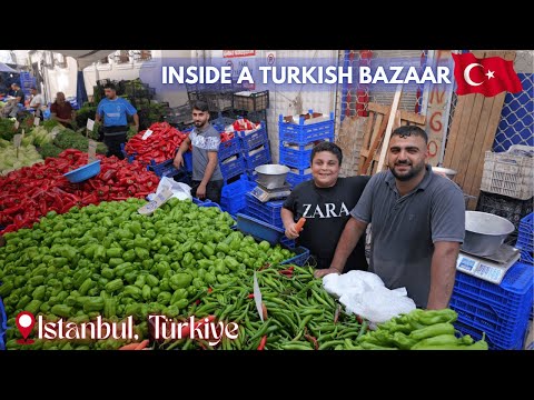 What You Can Find in a Real Turkish Bazaar: Fresh Fruits, Vegetables, Spices, Fish & More