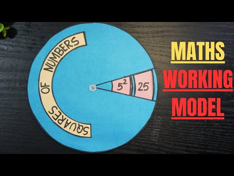 Squares Of Numbers Working Model | Maths Working Model |Maths Project Model | Maths TLM | Math model