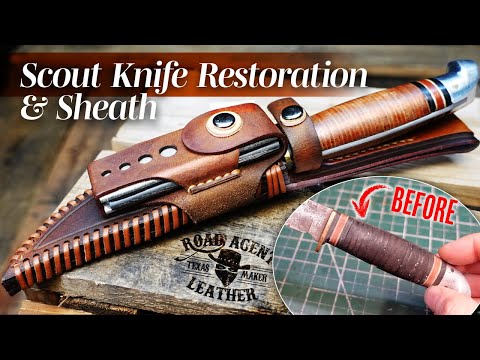Restoring a Vintage Boy Scout Knife and Making a Leather Sheath
