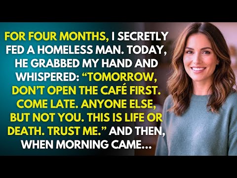“Don’t Be the One to Open the Café Today,” Whispered the Homeless Man I’d Been Feeding Daily. But...