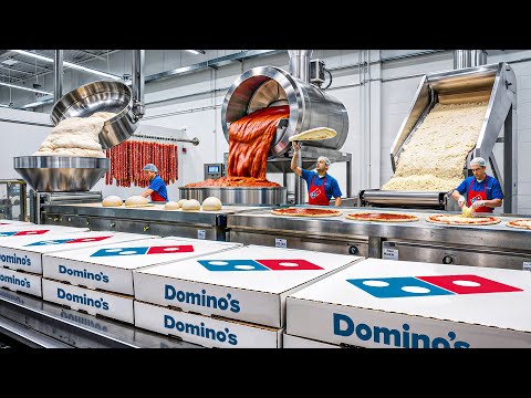 How Domino's Pizza Is Made In Factory & Store