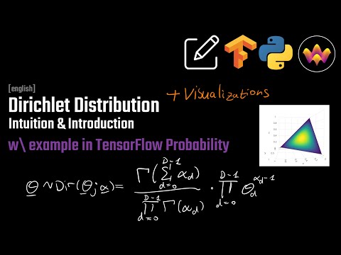 Dirichlet Distribution | Intuition & Intro | w\ example in TensorFlow Probability