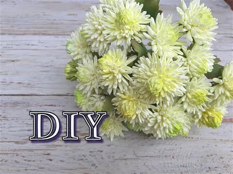 Кустовая ХРИЗАНТЕМА из фоамирана.