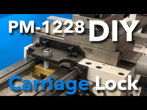 Making a DIY Carriage Lock for my PM 1228 Lathe to Correct the DRO Scale Covering the Factory Locks