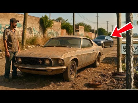 El Mecánico sin trabajo rescató un Mustang por 90 dólares… y un coche sospechoso comenzó a seguirlo