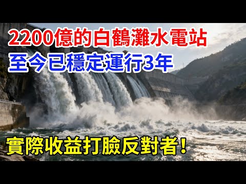 資2200億的白鶴灘水電站，至今已穩定運行3年，用效益改寫了最初的爭議#大國工程 #科普 #基建狂魔 #水利工程