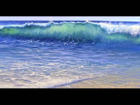 How to Paint Water On A Beach - Mural Joe