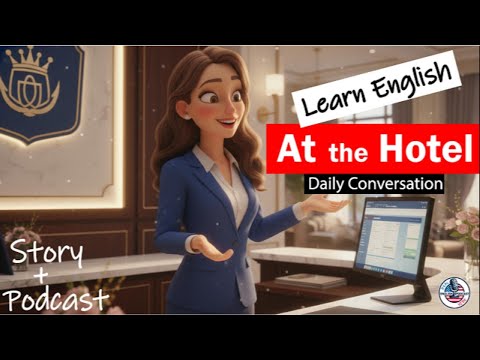 Daily Conversation at The Hotel in English | Easy Slow Travel English at a Hotel | Learning Podcast