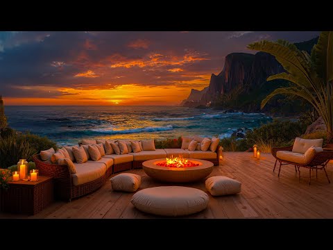 Soft Jazz With Relaxing Ocean Waves — Smooth Bossa Nova That Boosts Focus And Creative Flow