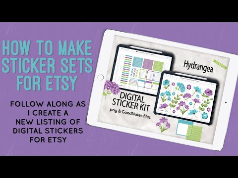 HOW TO MAKE STICKER SETS FOR ETSY - Learn How I Make Sets For My Shop With Goodnotes and PNG Files
